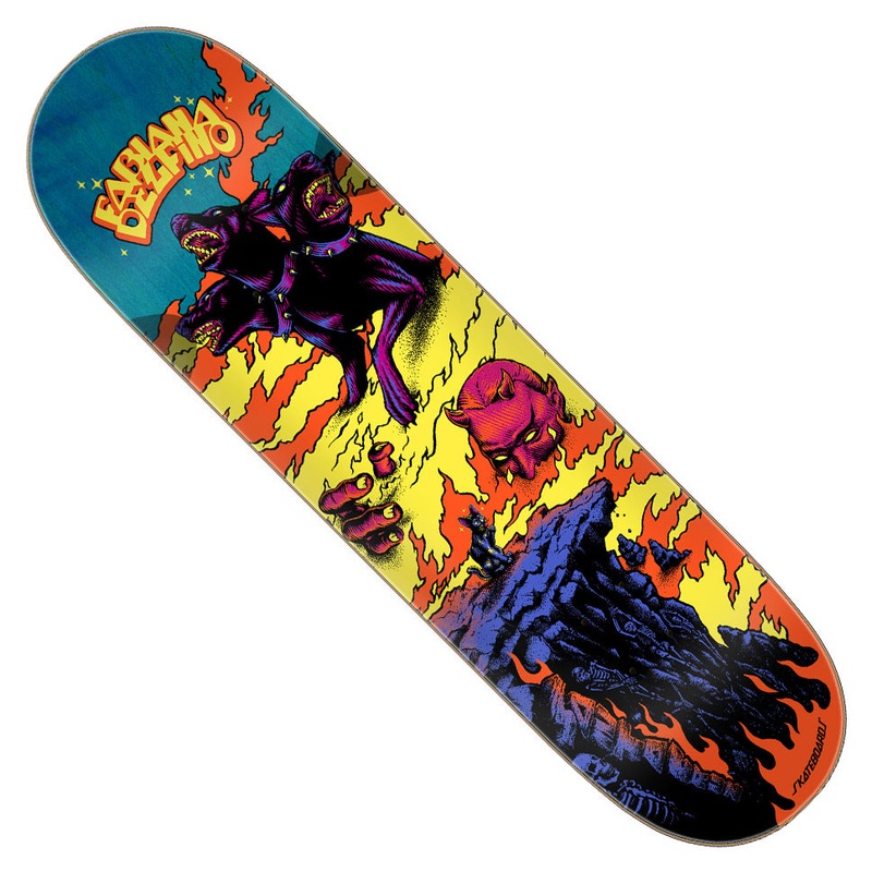 Santa Cruz Fabiana Delfino Inferno Deck Multicolor 8.25 x 31.6 WB:14