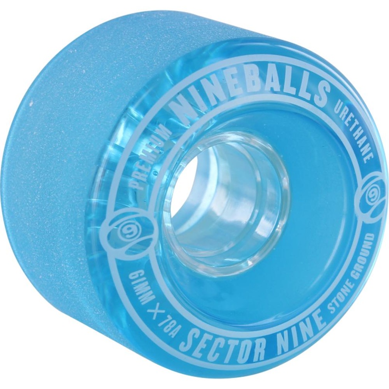 Sector 9 Nineballs 61mm 78A Clear Blue Skateboard Wheels