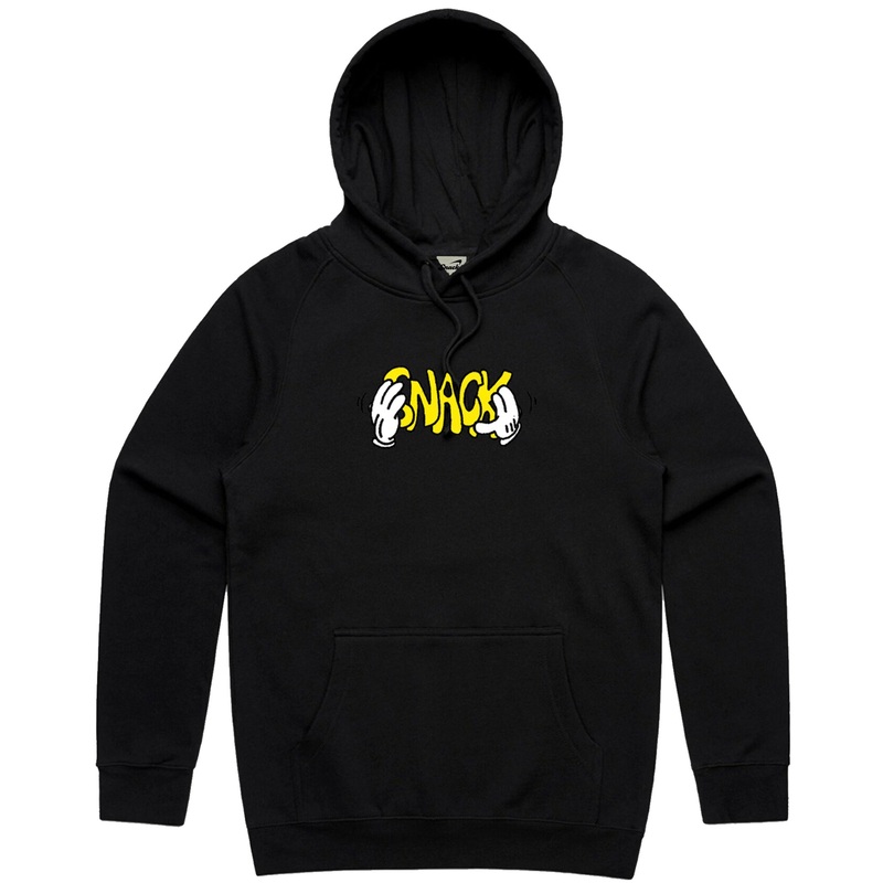 Snack Good Hands Embroidered Hoodie (Black) M