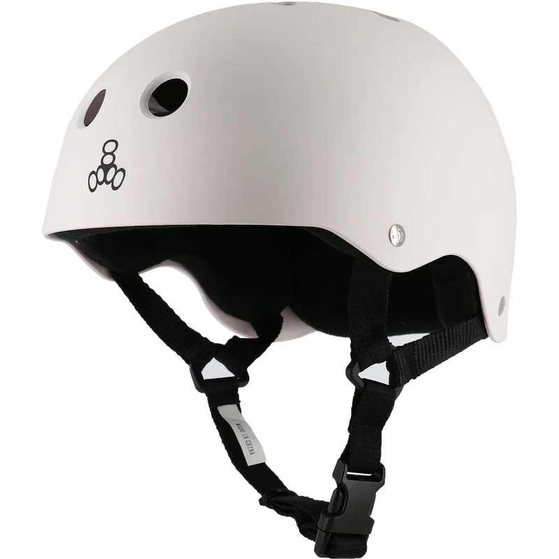Triple 8 Sweatsaver Helmet (White Rubber) S