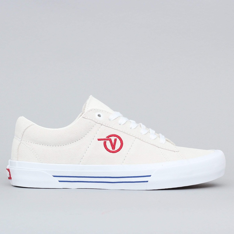 Vans Saddle Sid Pro Shoes Marshmallow / Racing Red UK7