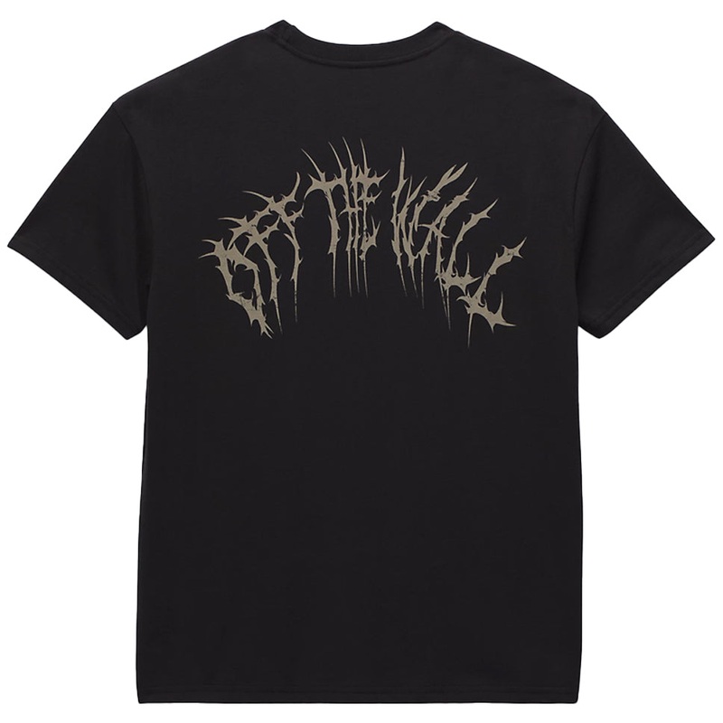 Vans Womens Graffiti Metal University Oversized T Shirt Black Extra Small