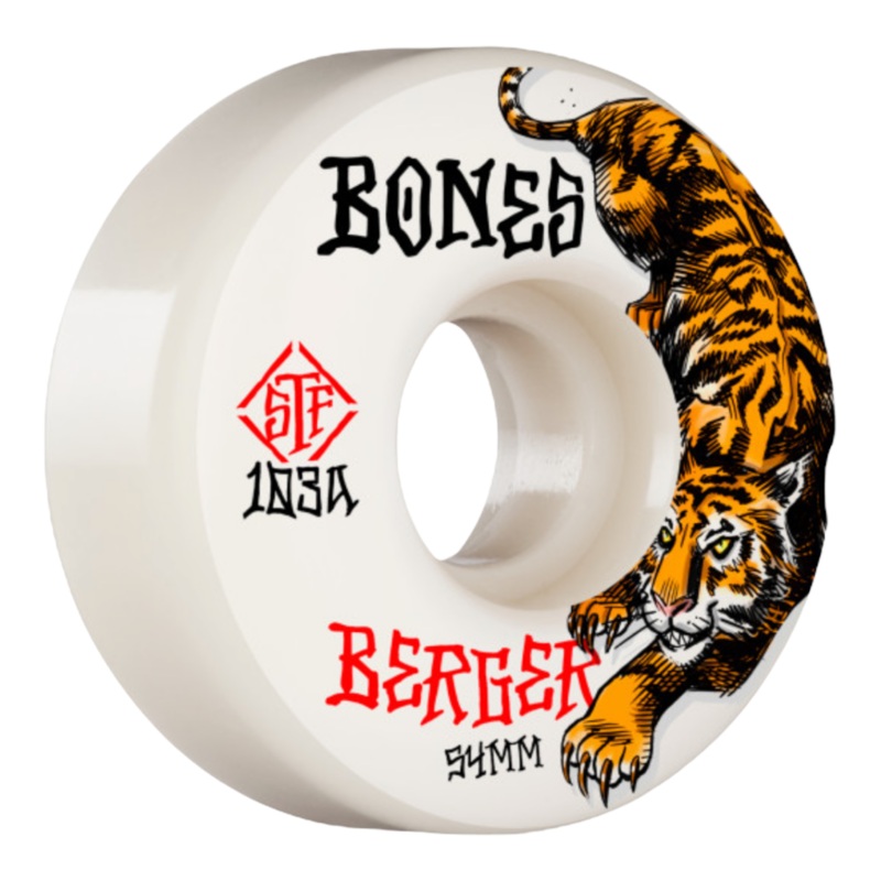 Bones Wheels STF Pro Berger The Hunter 54mm V3 Slims 103A 54mm