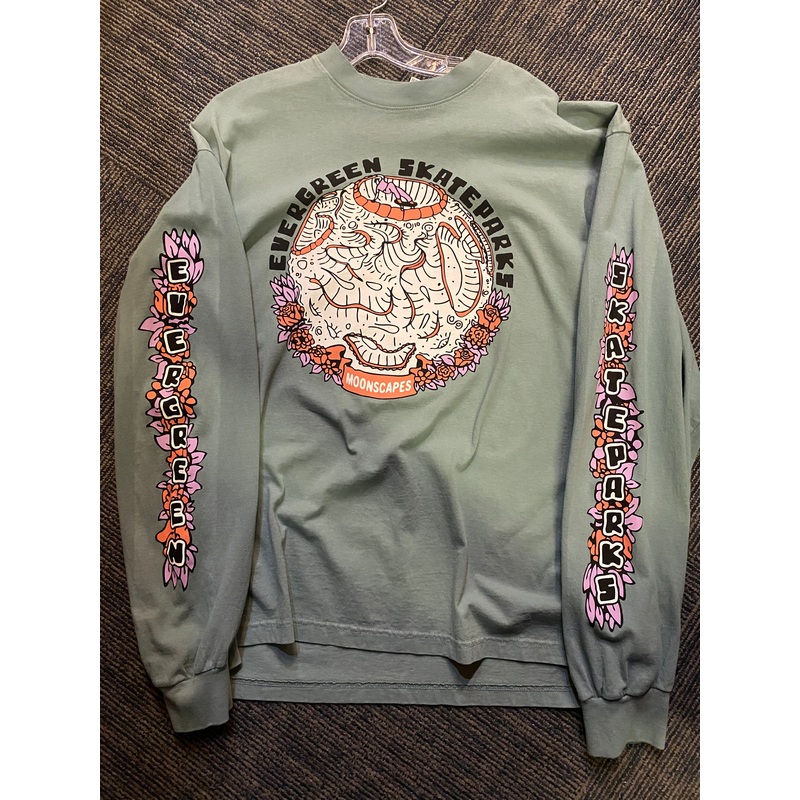 Evergreen Skateparks “Moonscape” Long Sleeve Small