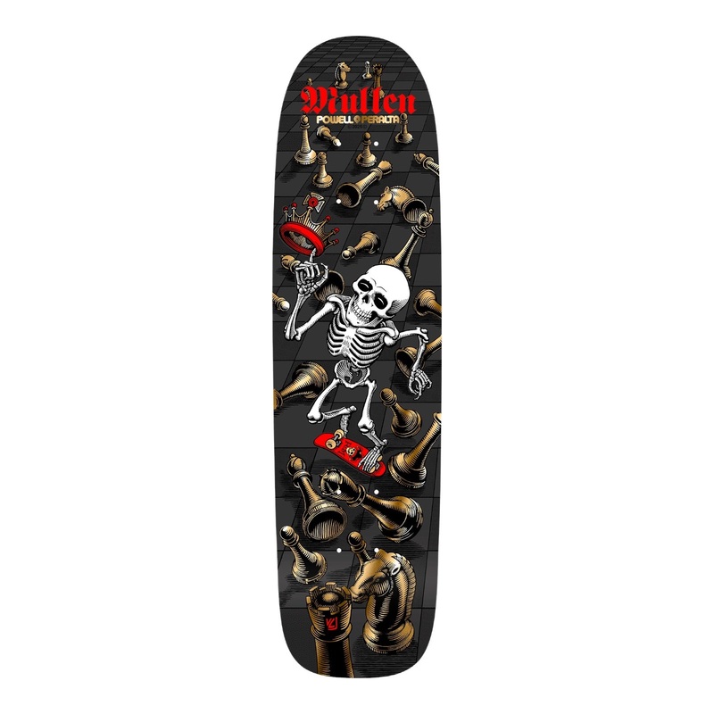 Powell Peralta Bones Brigade Series 16 RODNEY MULLEN Black/Gold Foil Deck 7.4″ 7.4