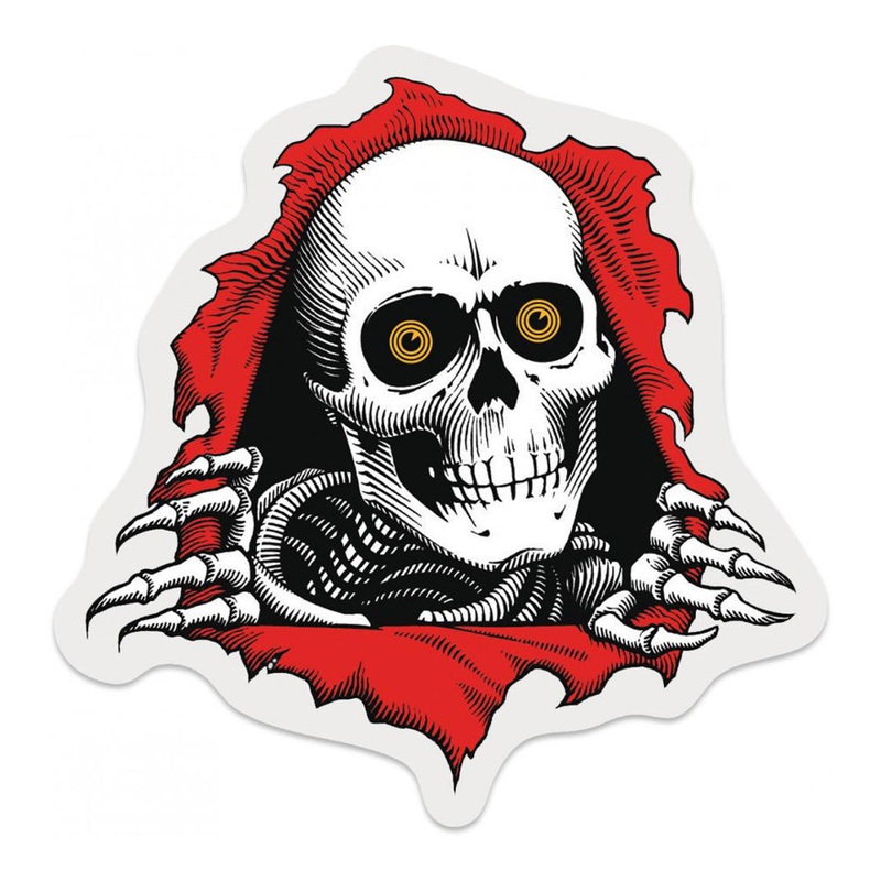 Powell Peralta Ripper Sticker – White