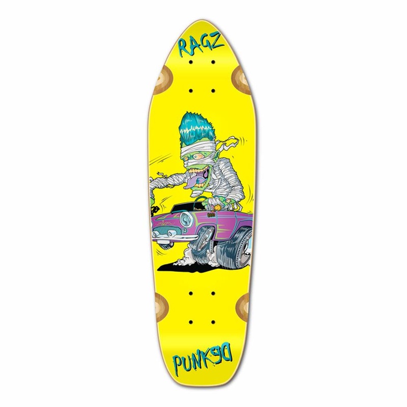 Punked Mini Cruiser Hot Rod Ragz Deck Deck