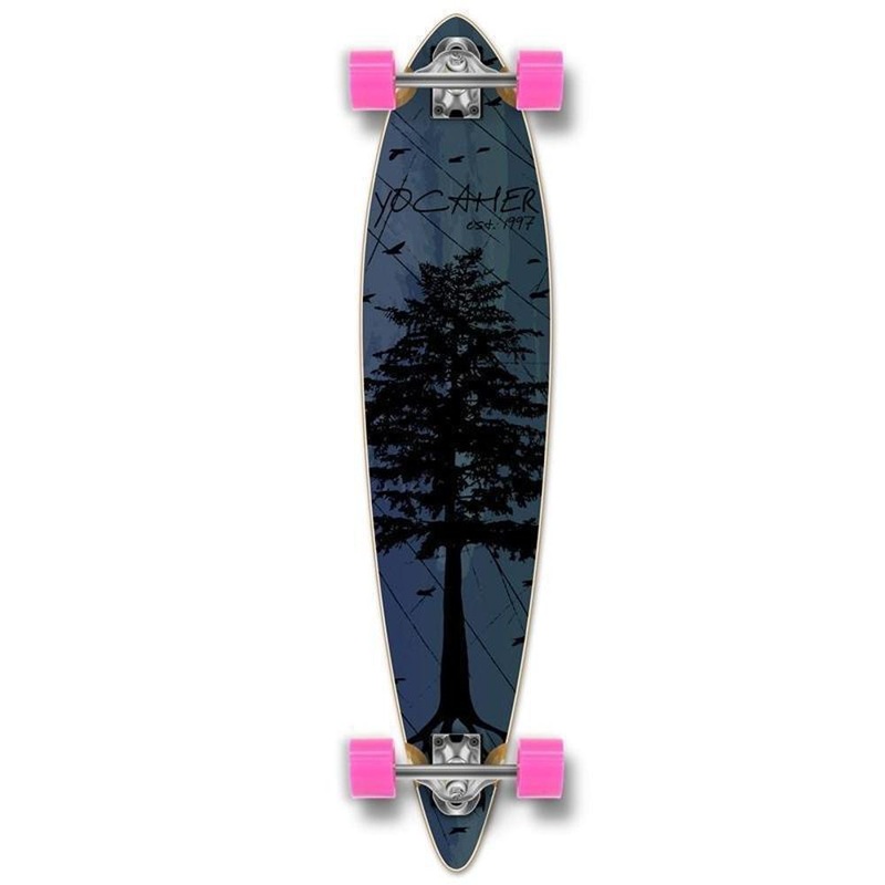 Punked Pintail In The Pines Blue 40″ Longboard Complete