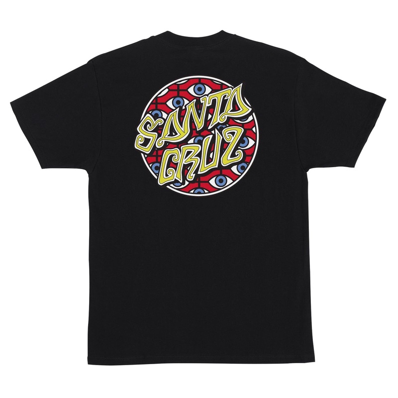 Santa Cruz Salba Eyes Dot T-Shirt Small Black