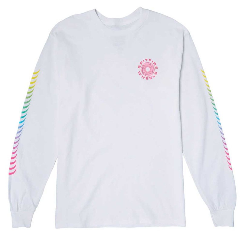 Spitfire Multiswirl Classic ’87 Longsleeve T-Shirt – White Medium White