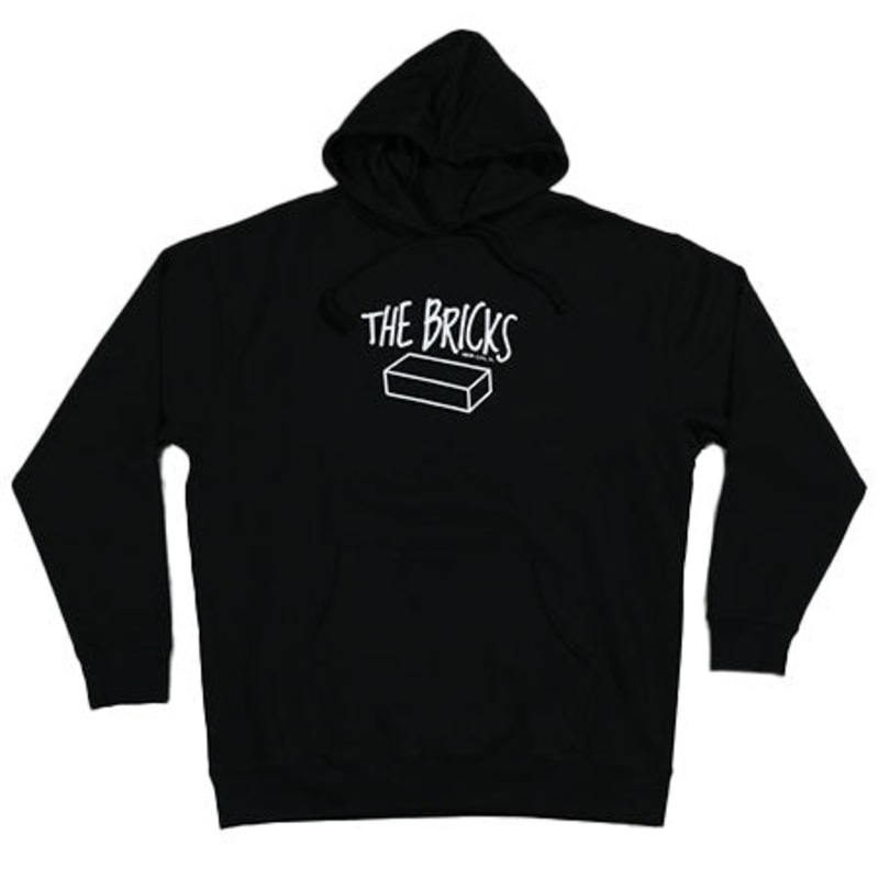 The Bricks OG Logo Pullover Hooded Sweatshirt Black Small