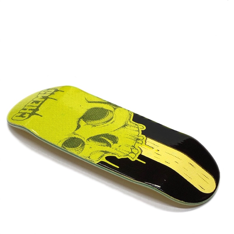 Chems Green “PopSickSkull” Fingerboard Deck 29mm Mid-Pro Popsicle