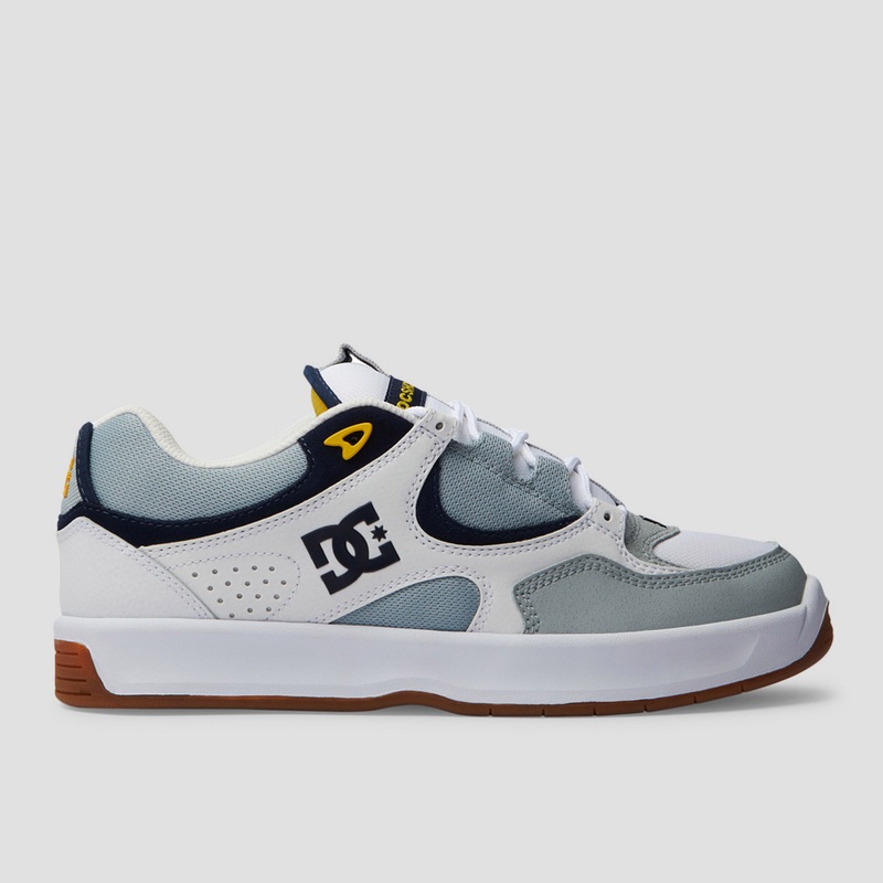 DC Kalynx Zero Skate Shoes White Grey UK7