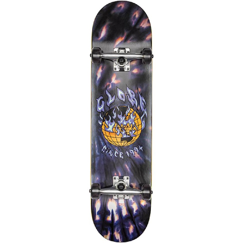 Globe Ablaze Black Dye 8.0″ Complete Skateboard Complete