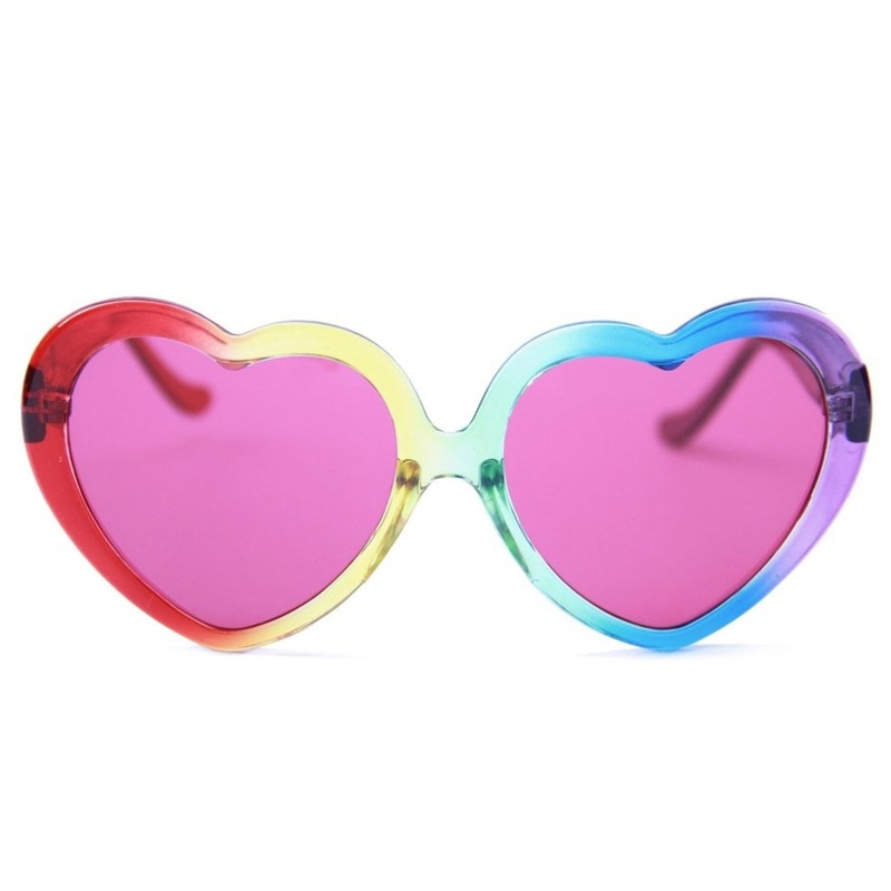 Heart-On Sunglasses (Moxi Rainbow Fade)