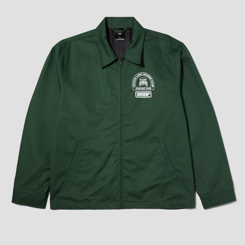HUF x Land Cruiser Parts & Service Jacket Forest Green Small