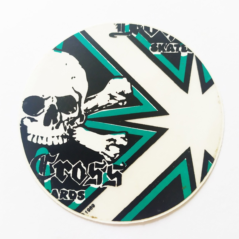 Iron Cross Skateboards Old Skateboard Sticker