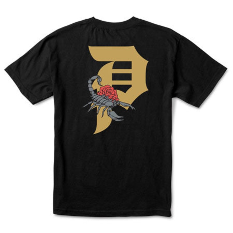 Primitive Skateboarding Dirty P Scorpion T Shirt Black Small