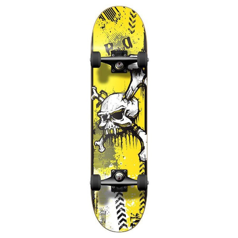 Punked Graphic Yskull Complete Skateboard Complete