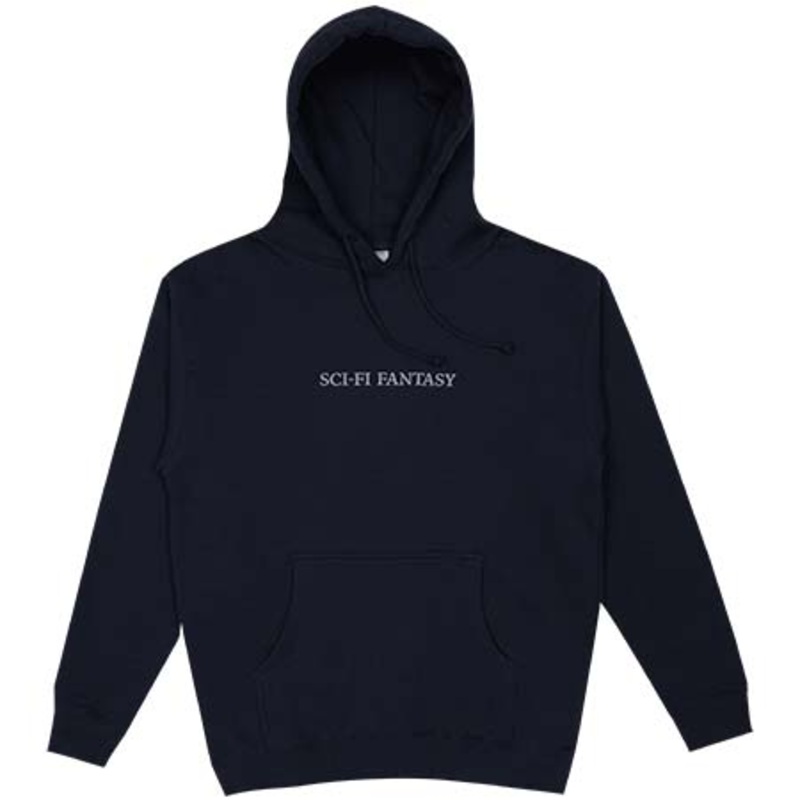Sci-Fi Fantasy Logo Pullover Hooded Sweatshirt Slate Blue Extra Large