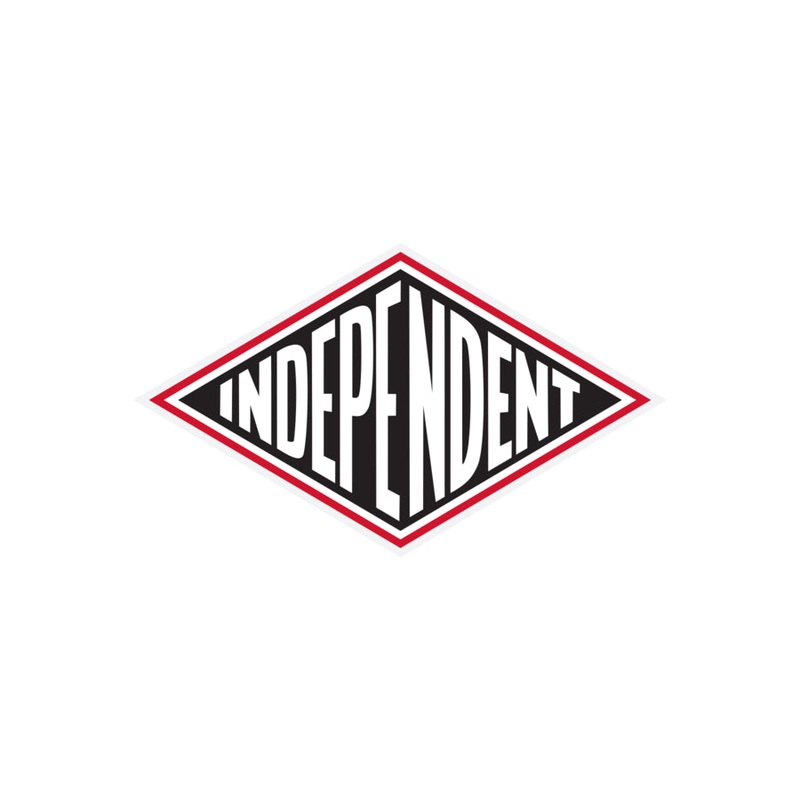 Summit 4in Independent Stickers (25 Pack) White/Blk/Red 2.4 in