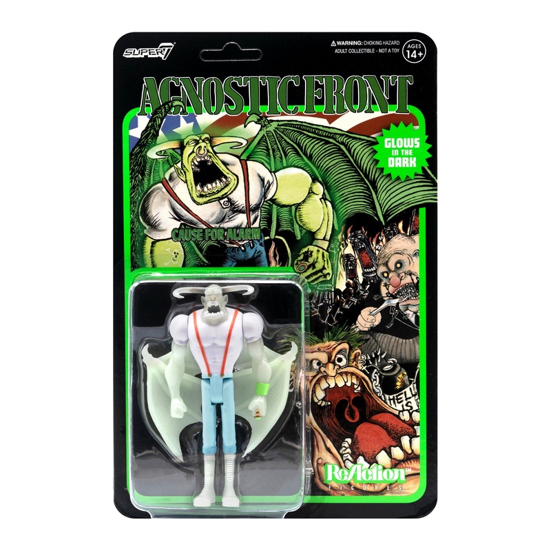Super7 x Agnostic Front – Eliminator Glow In The Dark  ReAction Figure