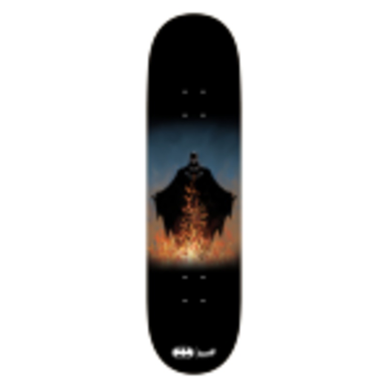 WELCOME X BATMAN BAT FLAMES 8.5″ SKATEBOARD DECK