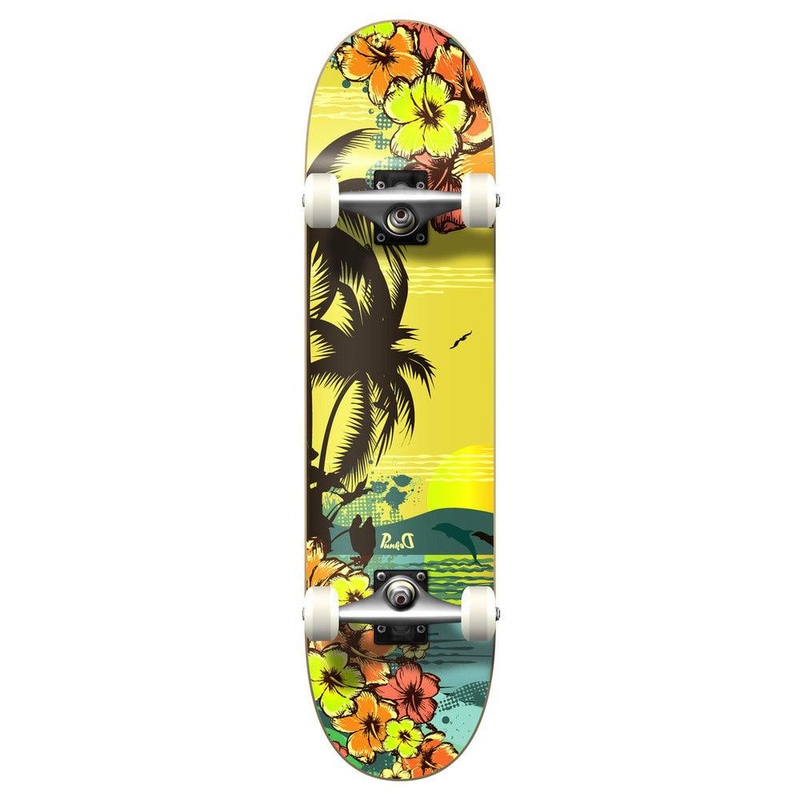 Yocaher Graphic Complete 7.75″ Skateboard – Tropical Day Complete