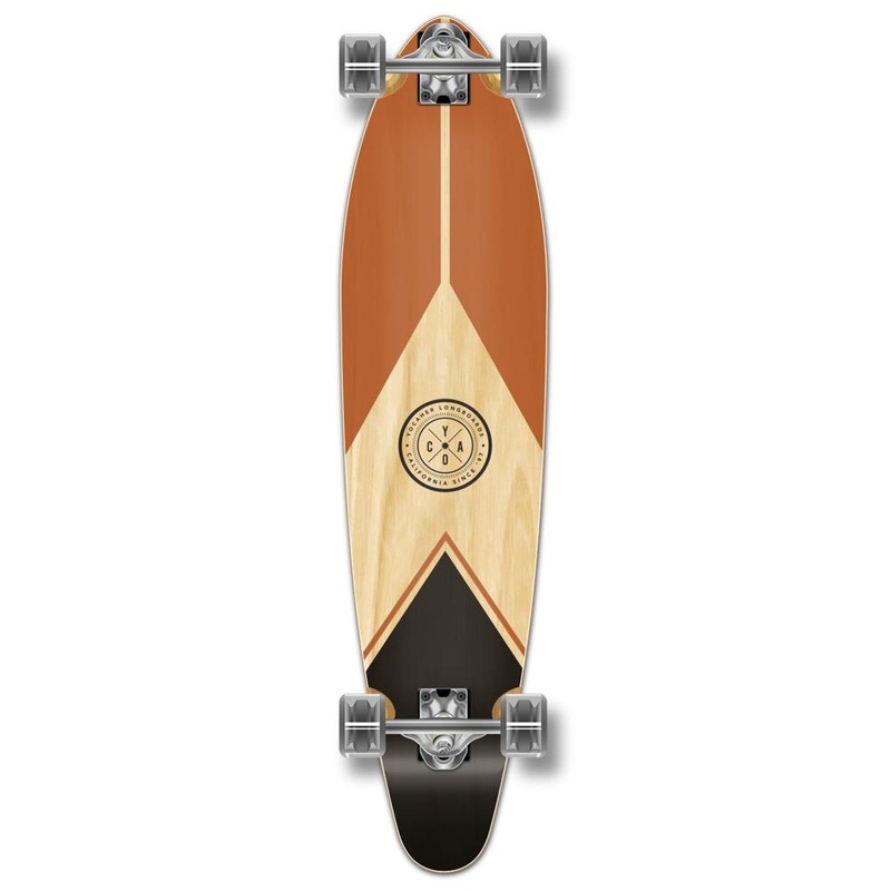 Yocaher Mountain – 40″ Kicktail Longboard Complete – Earth Series Complete