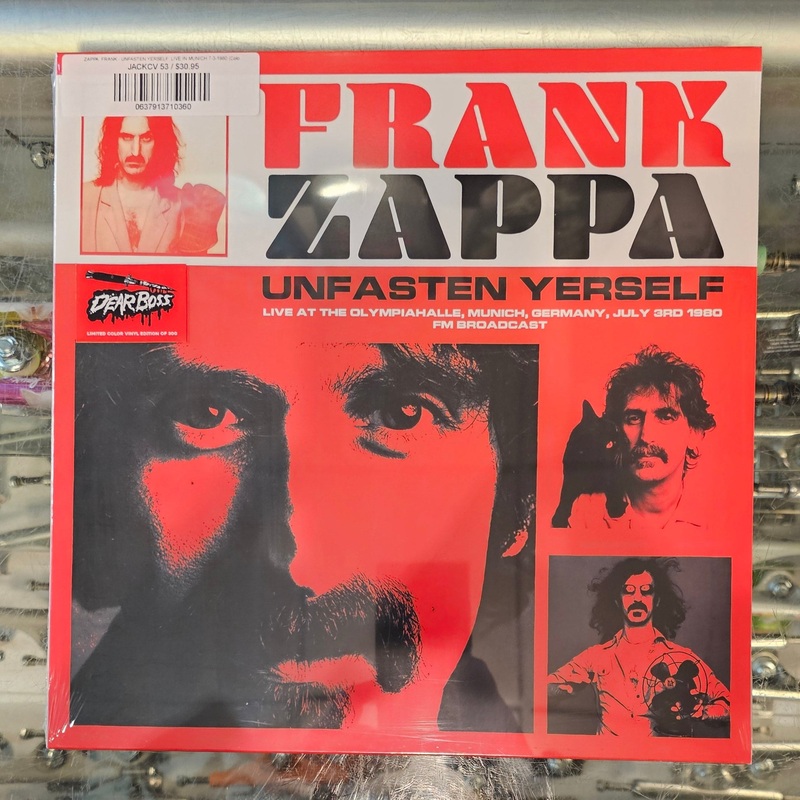ZAPPA, FRANK – UNFASTEN YERSELF: LIVE IN MUNICH 7-3-1980 (Color Vinyl) LP Record *Unofficial Release*