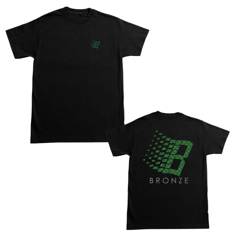 Bronze Tee Polka Dot Logo Black SM
