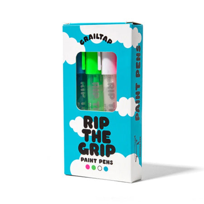 Crailtap Rip The Grip Paint Pens Blue/ Green/ Pink/ White One size fits all