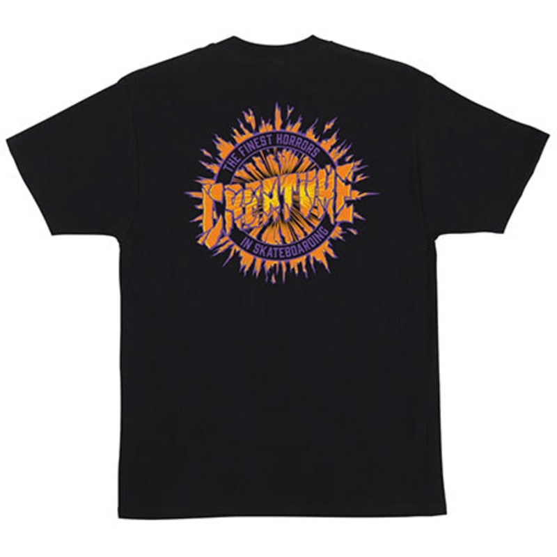 Creature Skateboards Finest Shatter T Shirt Black Medium