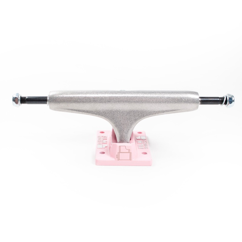 Film Trucks – 5.25/ 135mm (8.0″ – 8.375″) Pink Marshmallow Truck – Raw/ Pink (Sold as a pair) 5.25