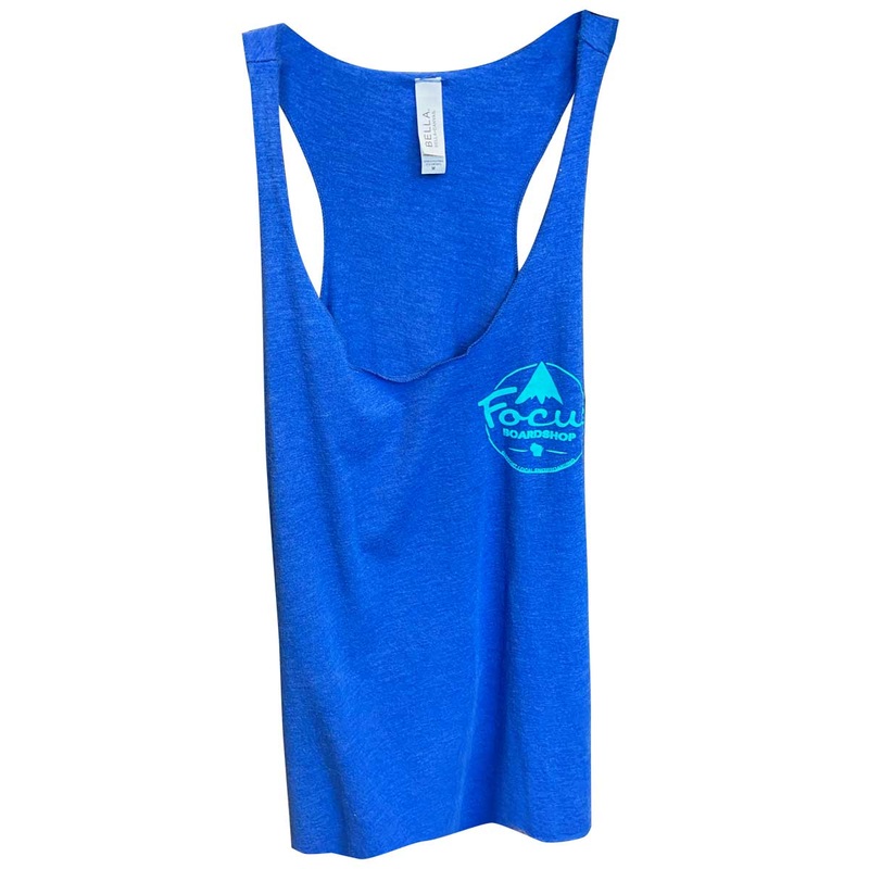 Focus Boardshop Snowboard Logo Women’s Tank Blue – Medium Medium Blue