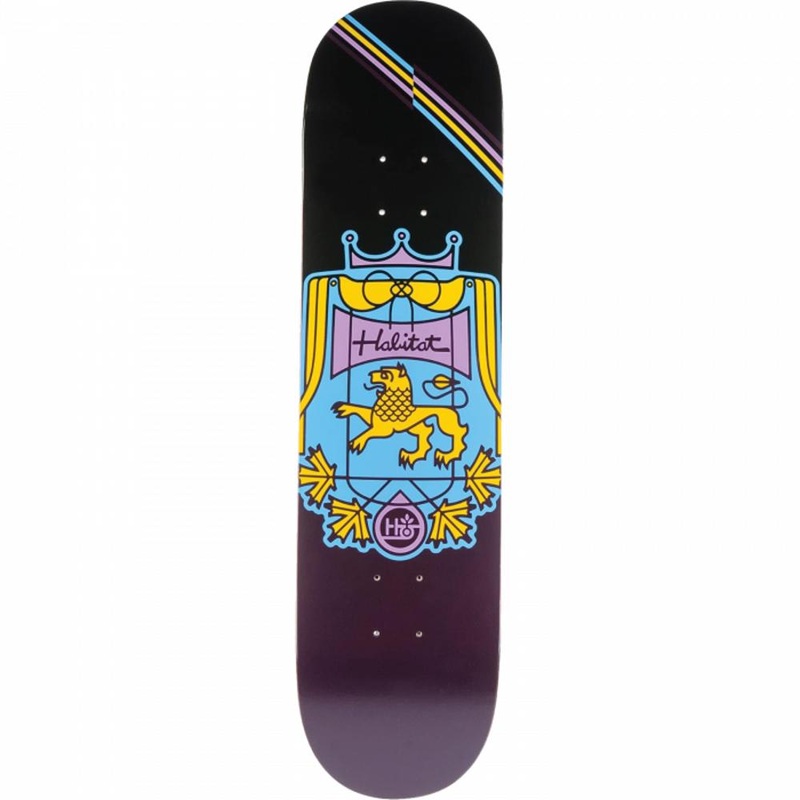 Habitat Coat Of Arms 8.0″ Purple Skateboard Deck