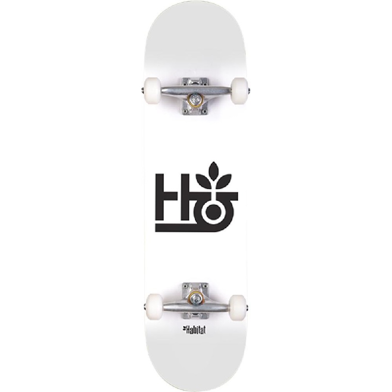 Habitat Pod in White 8.0″ Complete Skateboard Complete