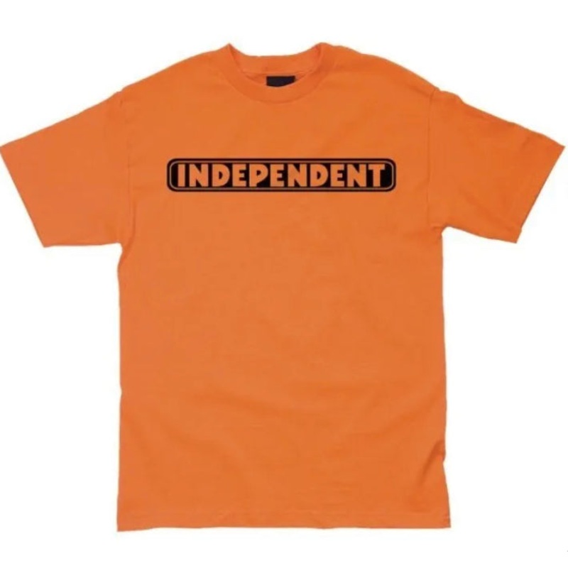 Independent Bar Logo S/S Regular T-Shirt SM Orange