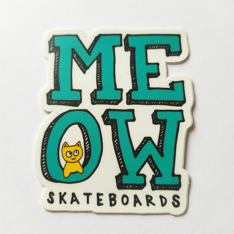 Meow Skateboards Sticker