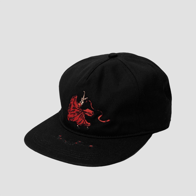PassPort Red Flag Workers Cap Black