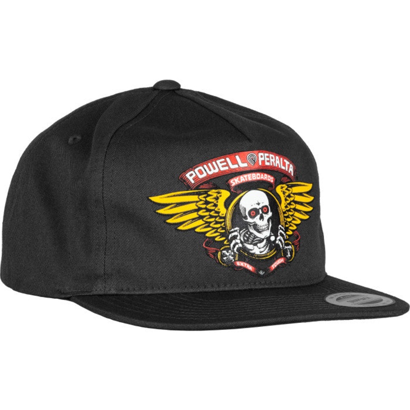 Powell Peralta Winged Ripper Black Snapback Hat