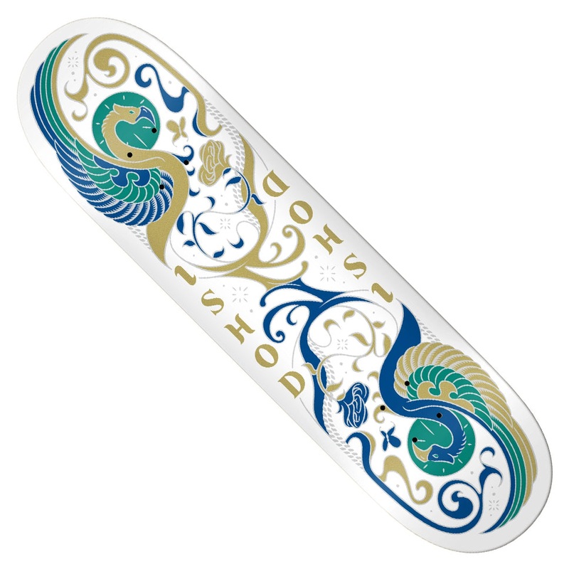 Real Ishod Wair Illuminated Twin Tail Deck White 8.25 x 31.8 WB:14.33