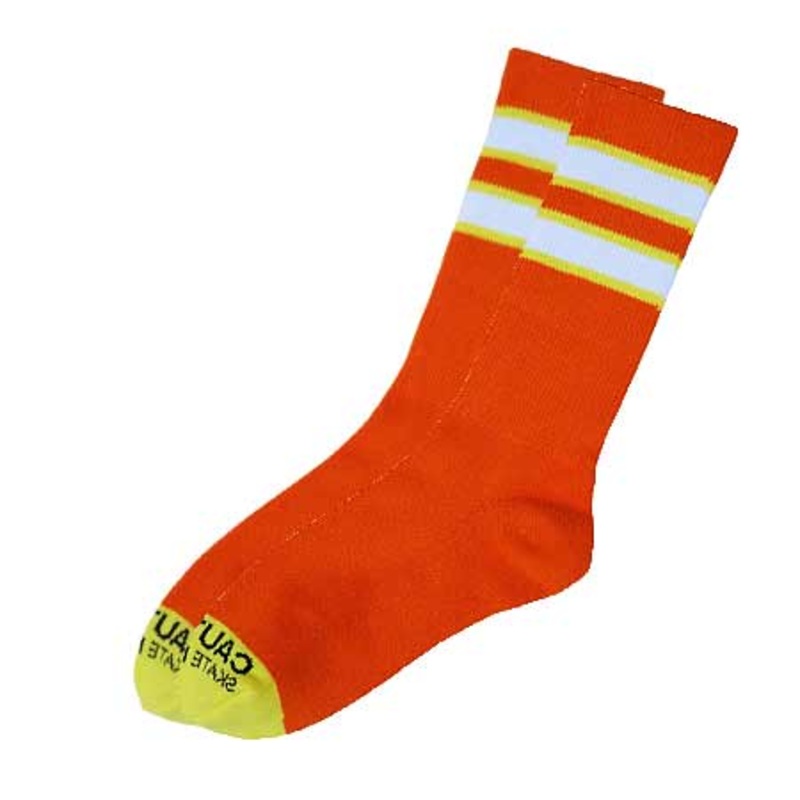 Skate Mental Safety Cone Crew Socks Safety Orange One size fits all