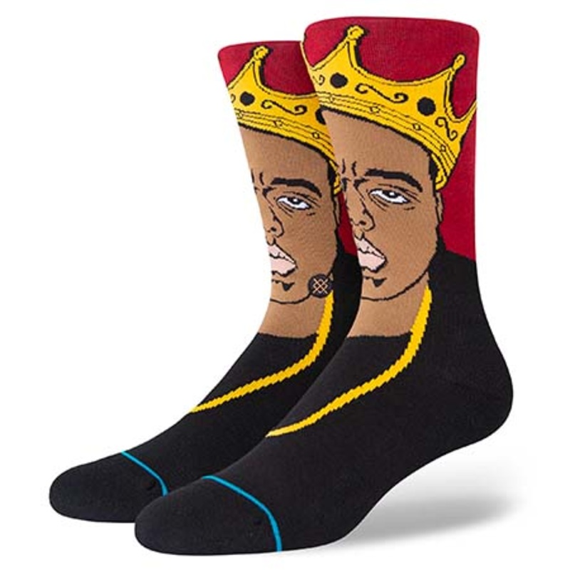 Stance Biggie Resurrected Crew Socks Black Extra Large