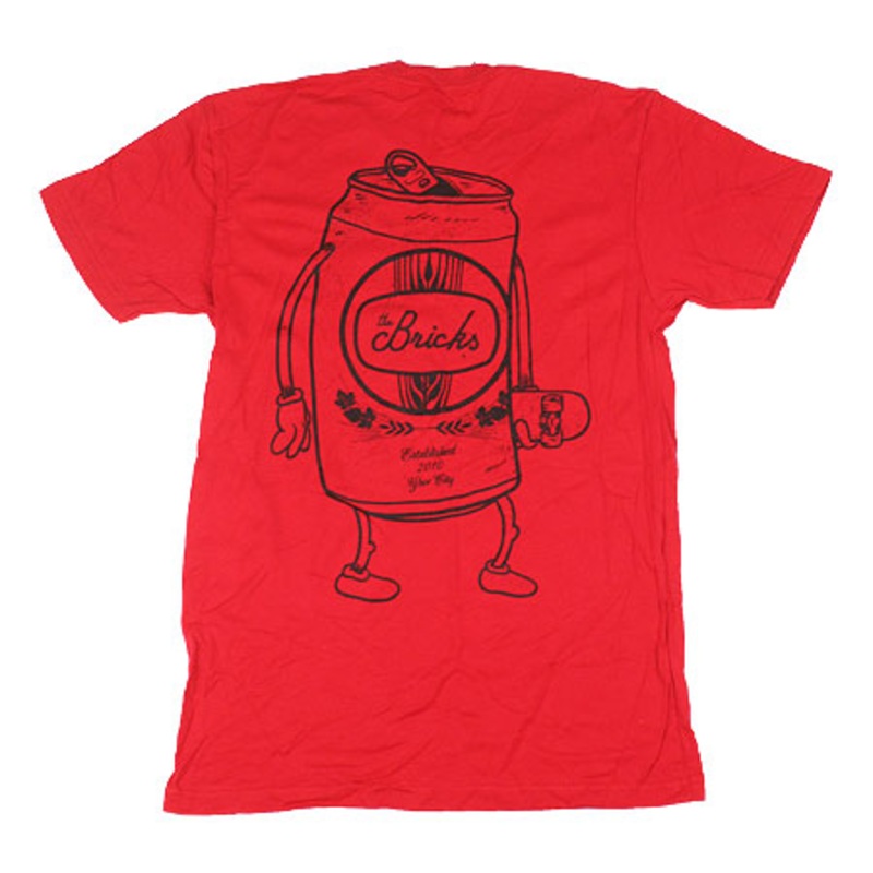 The Bricks Can T-Shirt Red Small