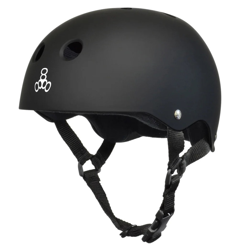 Triple 8 Sweatsaver Helmet Black/White Logo S