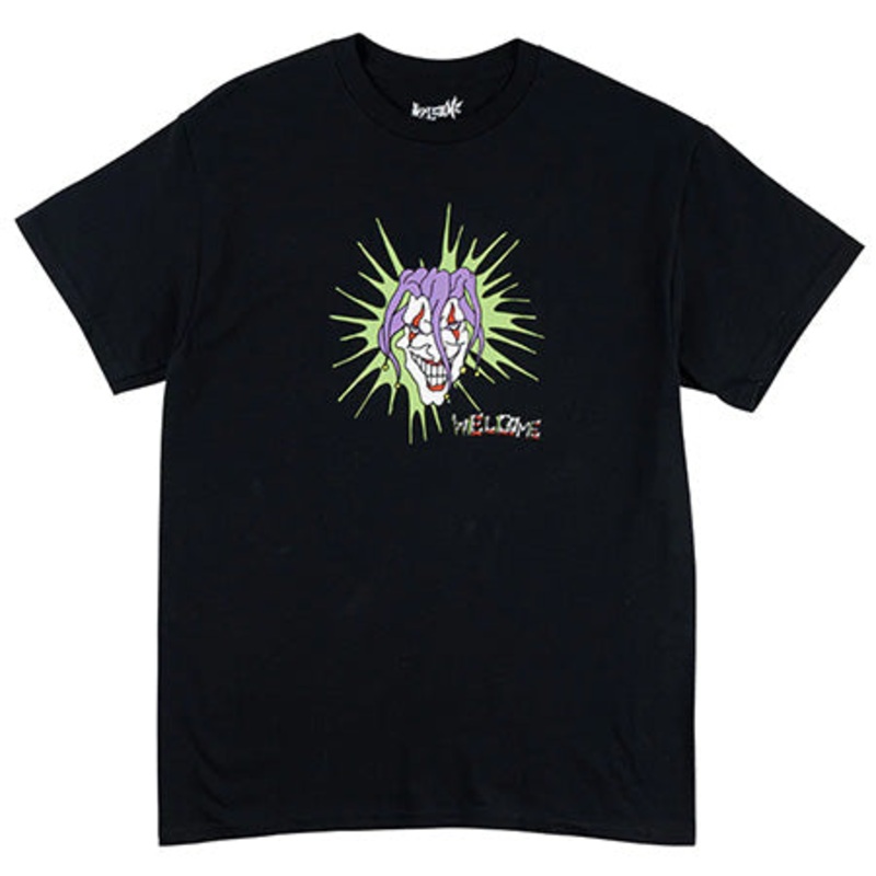 Welcome Skateboards Jester T Shirt Black Medium