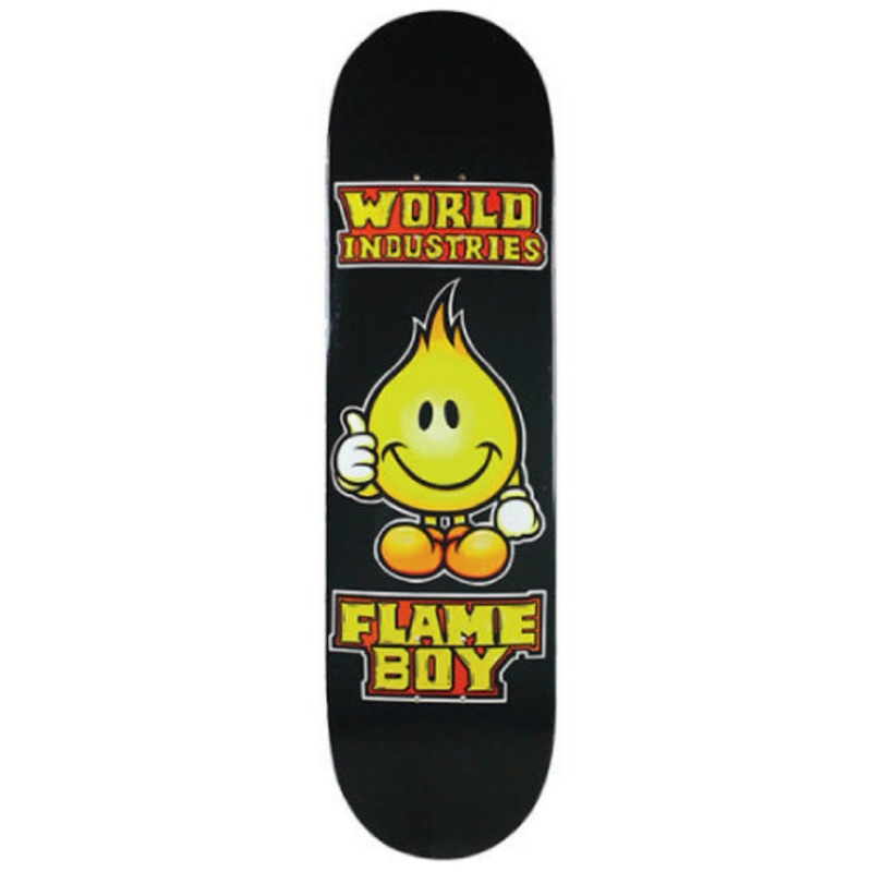 World Industries Solid Gold Flame Boy Skateboard Deck 8.25″ 8.25″