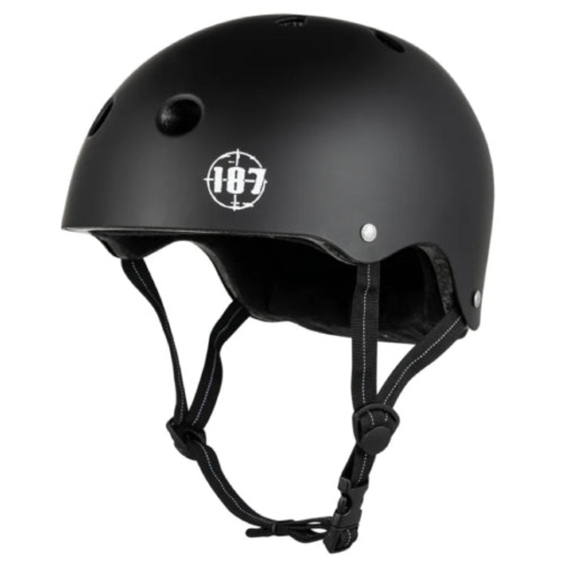 187 Killer Pads Certified Low Pro Helmet – Black Matte XS/S
