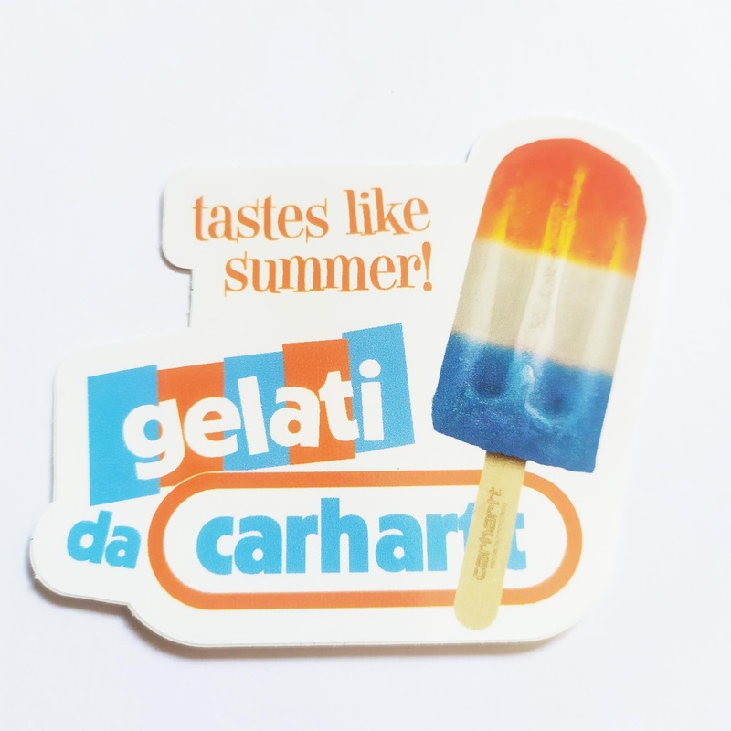 Carhartt Work in Progress Skate Sticker – “Gelati da Carhartt”